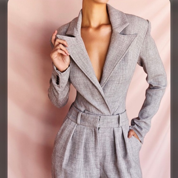 SOLD NWT House of CB Brisa Suit Jacket Bodysuit - Picture 3 of 9